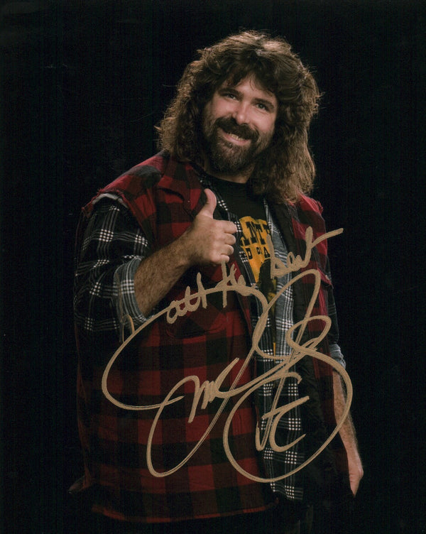Mick Foley WWE Wrestling 8x10 Signed Photo Poster JSA COA Certified Autograph GalaxyCon