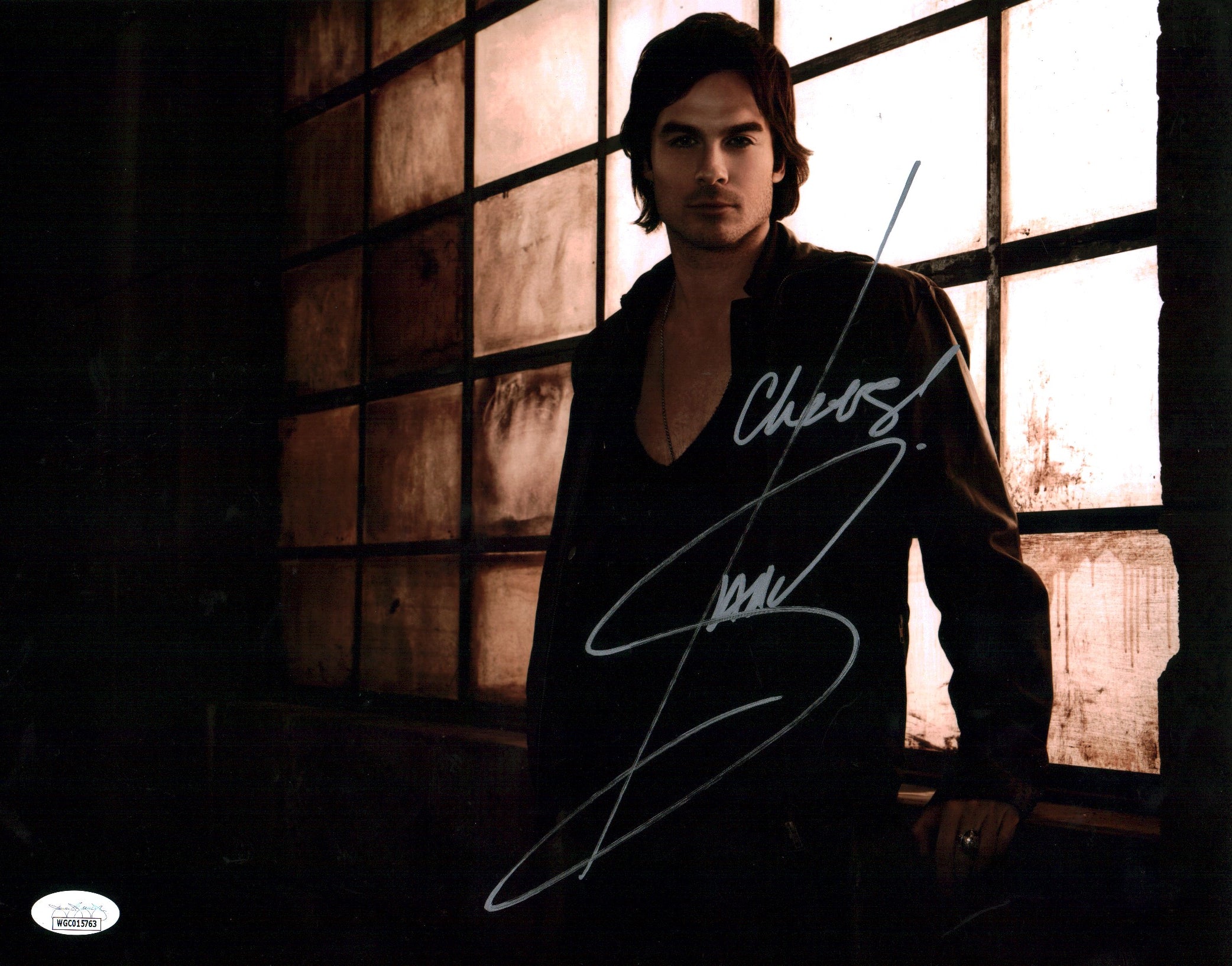 Ian Somerhalder Vampire Diaries 11x14 Signed Mini Poster JSA Certified Autograph