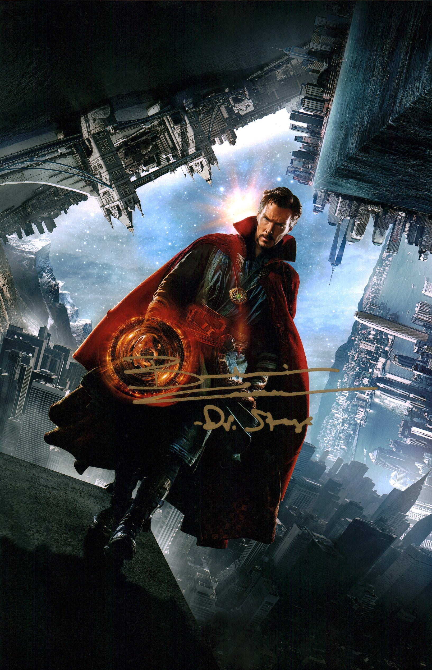 Benedict Cumberbatch Doctor Strange Marvel 11x17 Signed Photo Poster JSA COA Certified Autograph GalaxyCon