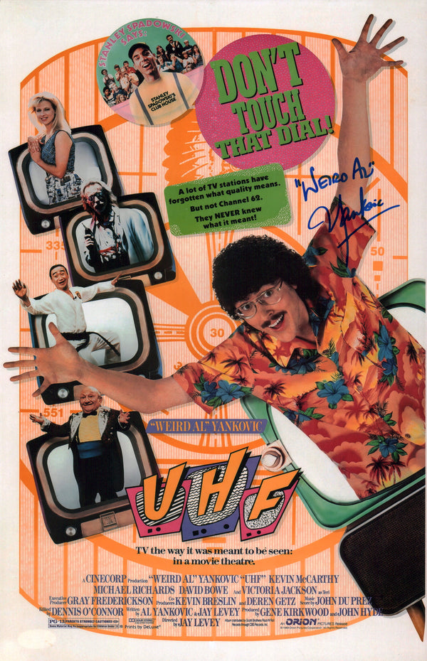 Weird Al Yankovic UHF 11x17 Photo Poster JSA Certified Autograph