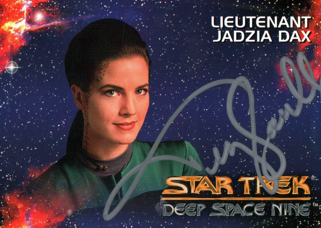 Terry Farrell Star Trek: DS9 2.5x4 Trading Cards Signed JSA Certified Autograph