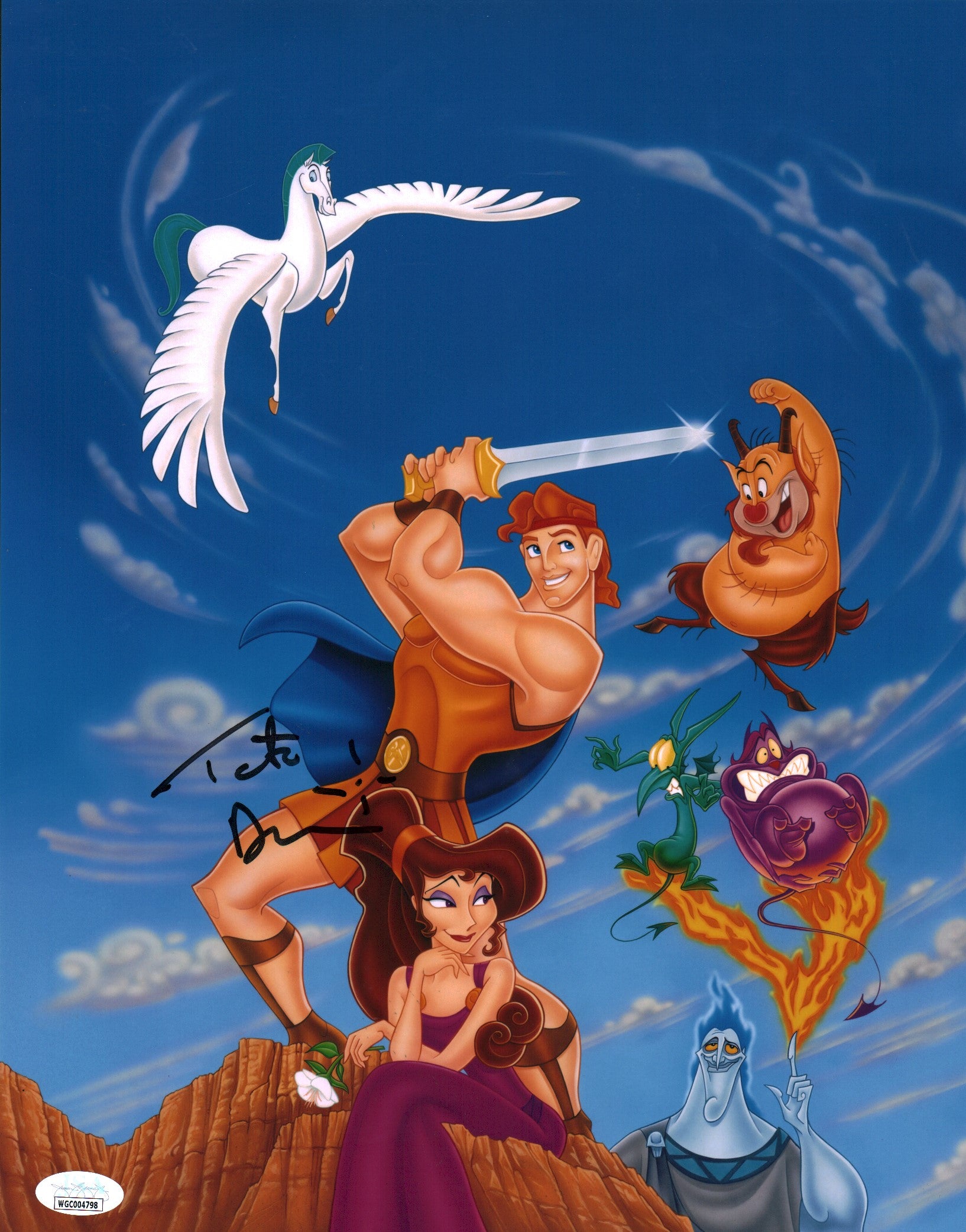 Tate Donovan Disney Hercules 11x14 Photo Poster Signed Autograph JSA Certified COA GalaxyCon