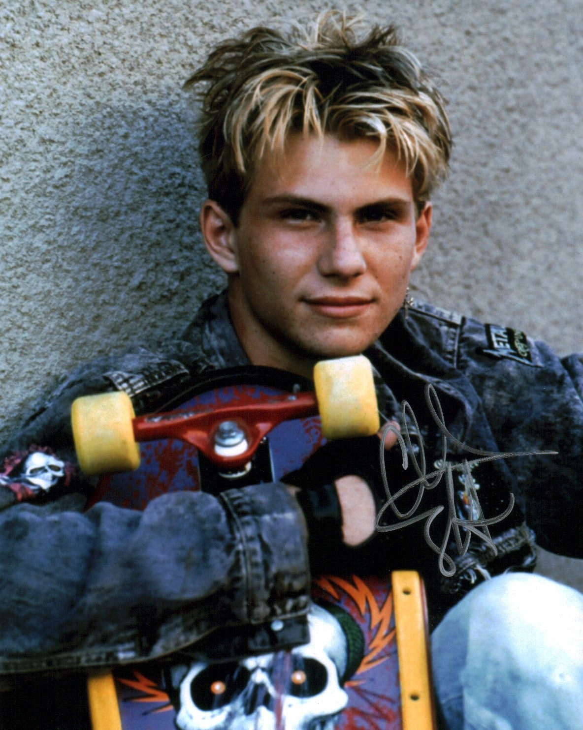 Christian Slater Gleaming The Cube 8x10 Signed Photo JSA Certified Autograph