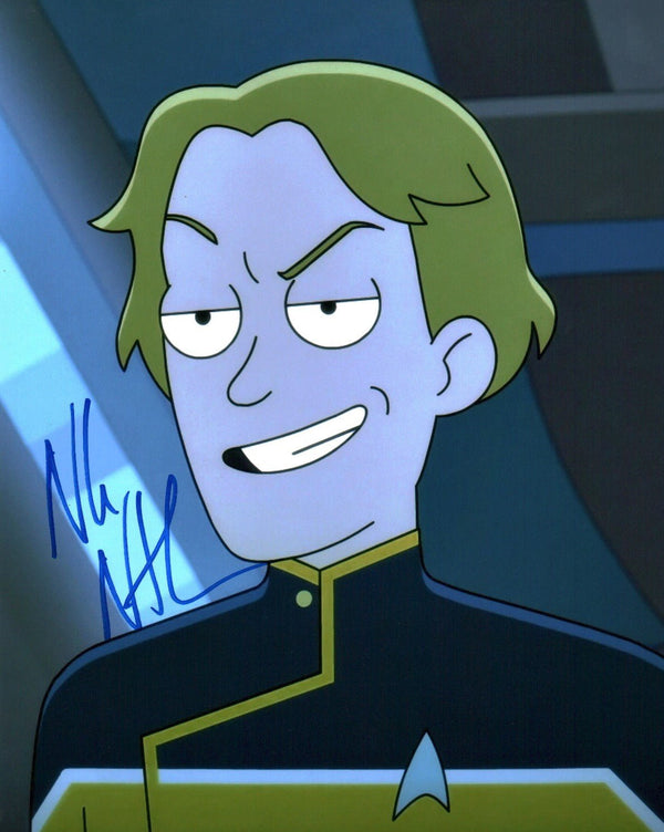 Nolan North Star Trek: Lower Decks 8x10 Signed Photo JSA Certified Autograph
