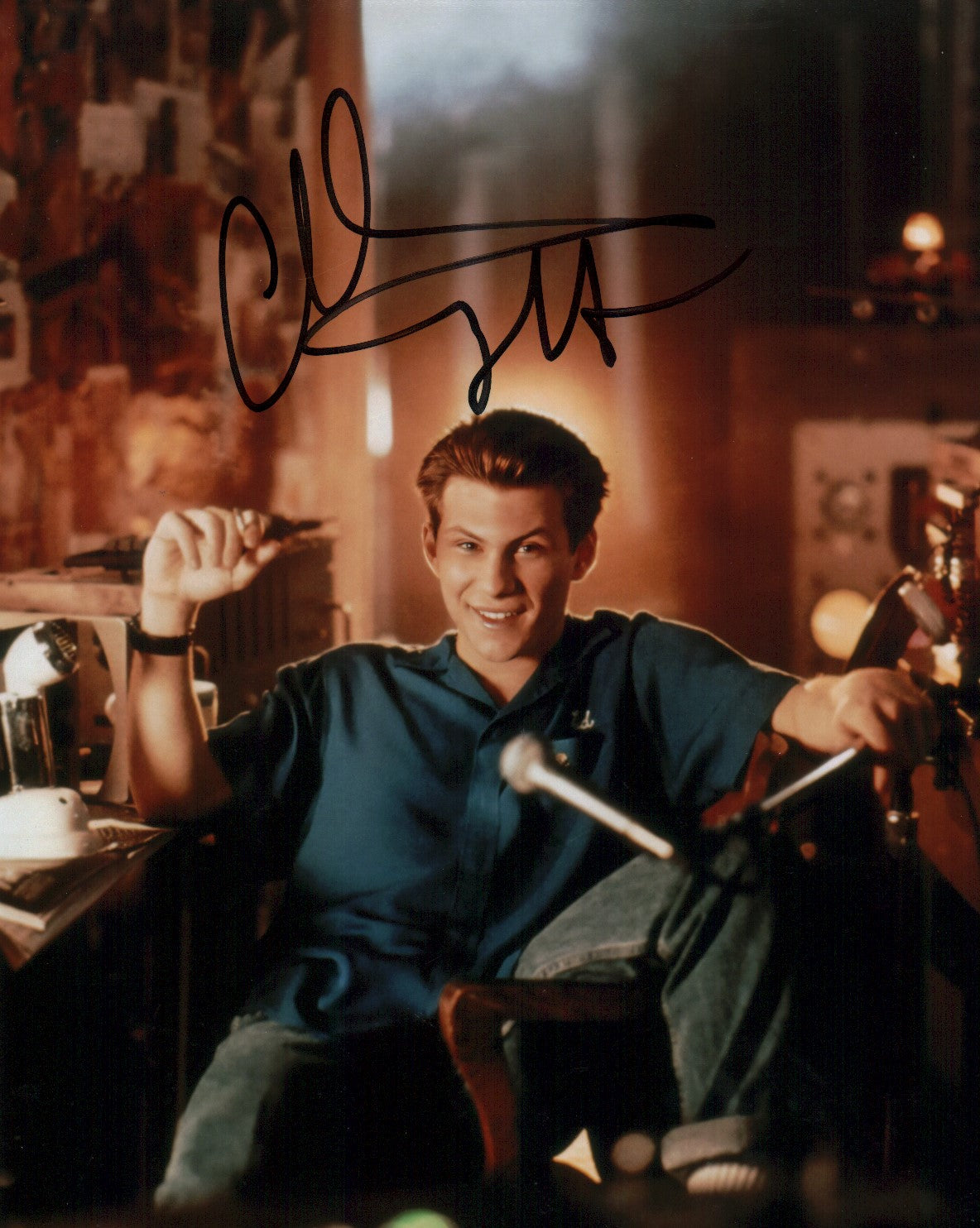 Christian Slater Pump Up The Volume 8x10 Photo Signed Autographed JSA Certified