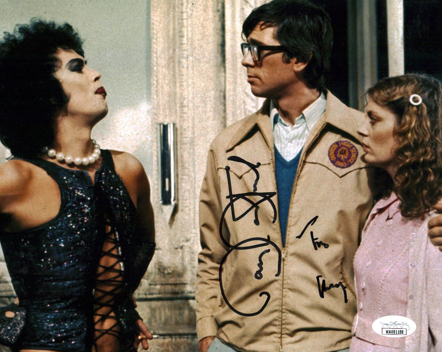 The Rocky Horror Picture Show RHPS 8x10 Cast Curry Bostwick Signed Photo JSA COA Certified Autograph GalaxyCon