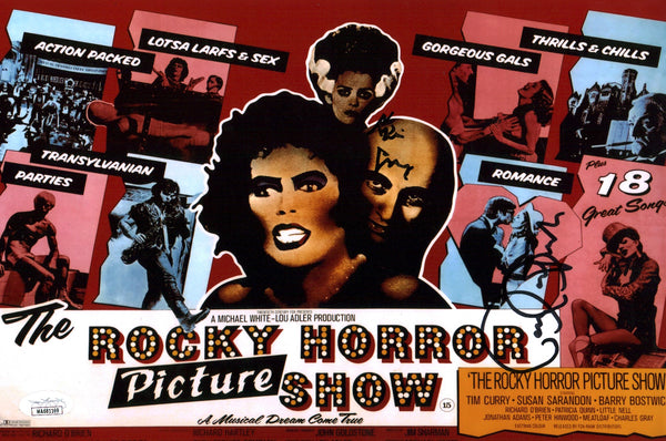 The Rocky Horror Picture Show RHPS 8x12 Cast Curry Bostwick Signed Photo JSA Certified Autograph