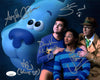 Blue's Clues 8x10 Photo Cast x5 Signed Burns, Cruz, Patton, Johnson, Santomero JSA Certified Autograph