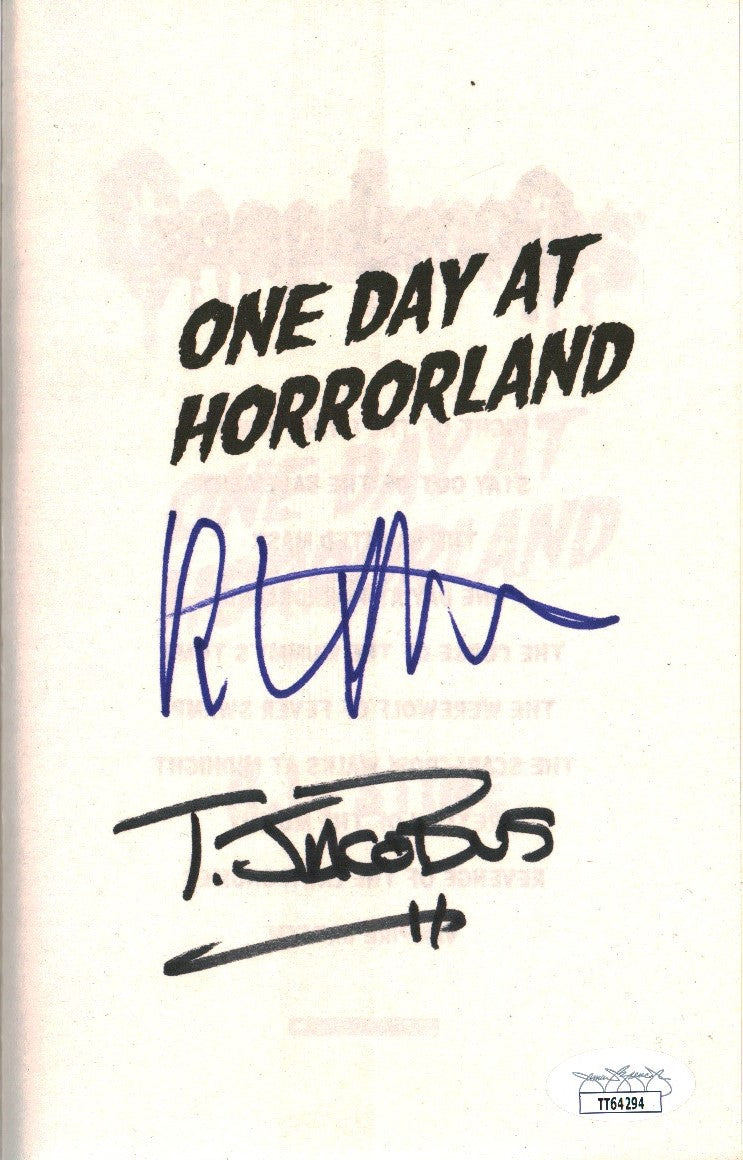 R.L. Stine & Tim Jacobus Signed GOOSEBUMPS Book 