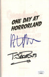 R.L. Stine & Tim Jacobus Signed GOOSEBUMPS Book "One Day at HorrorLand" New Cover JSA Certified Autograph