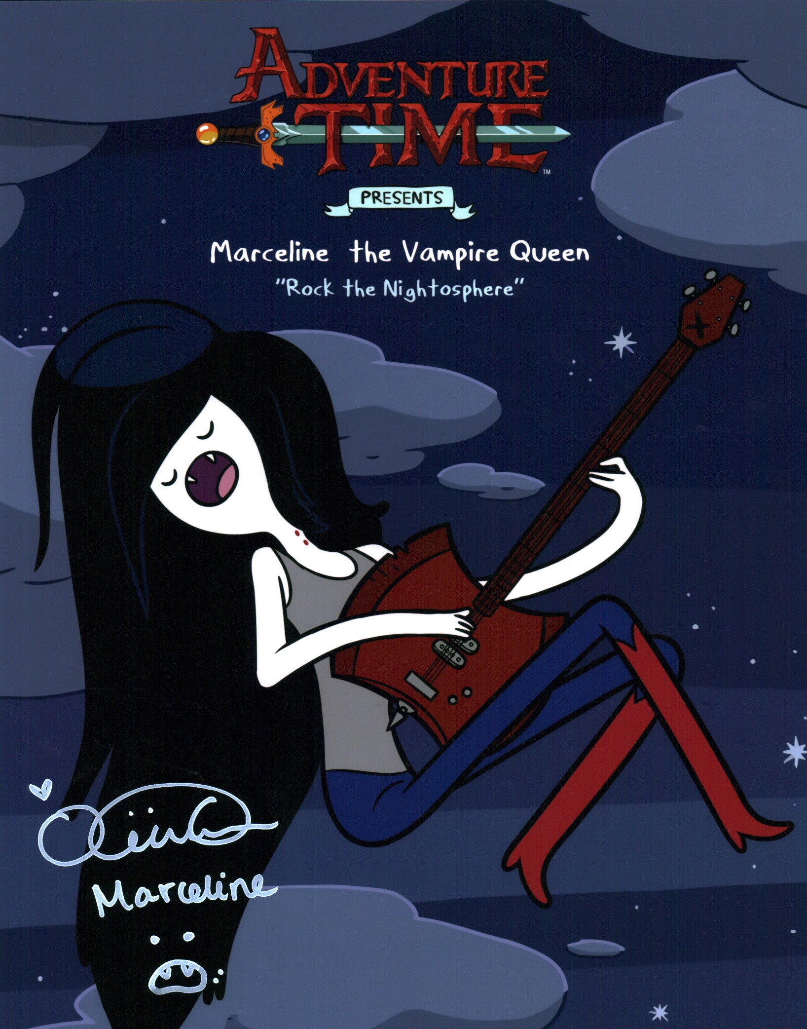 Olivia Olson Adventure Time 11x14 Signed Photo Poster JSA Certified Autograph