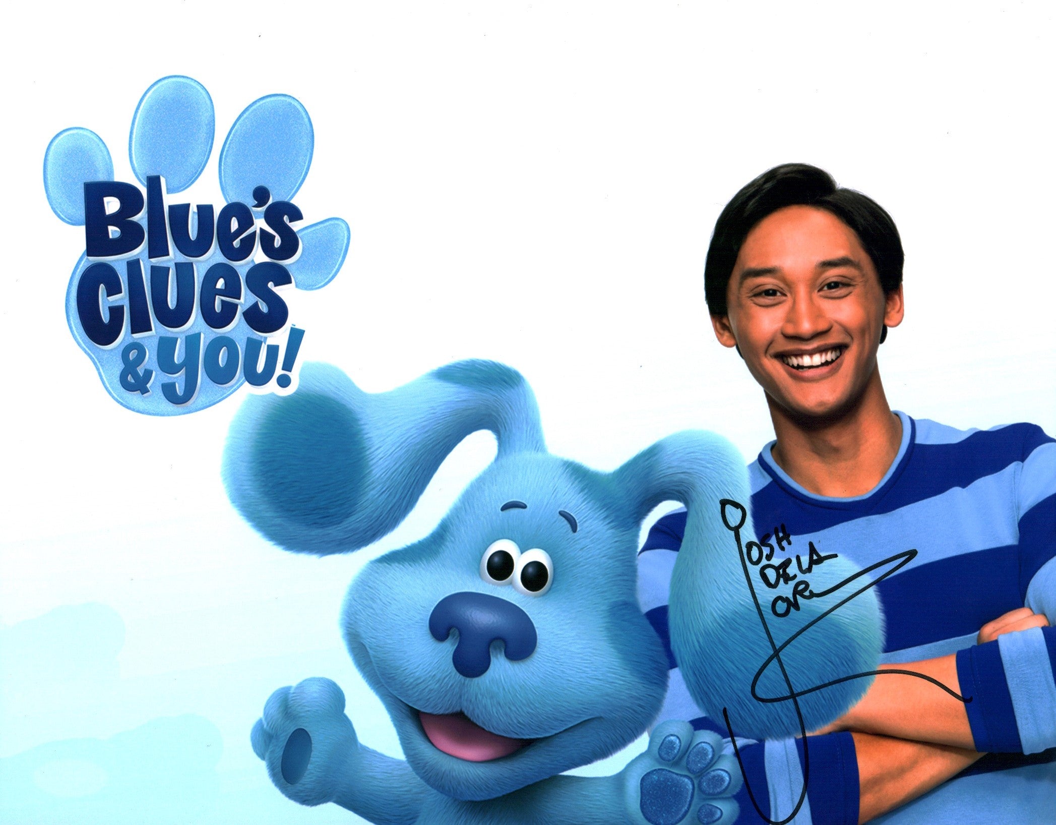 Josh Dela Cruz Blue's Clues and You 11x14 Photo Poster Signed JSA Certified Autograph