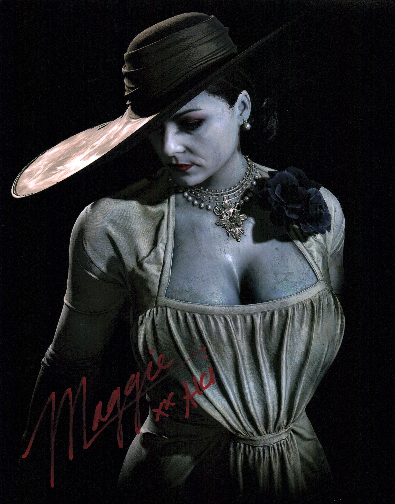 Maggie Robertson Resident Evil 11x14 Signed Photo Poster JSA Certified Autograph