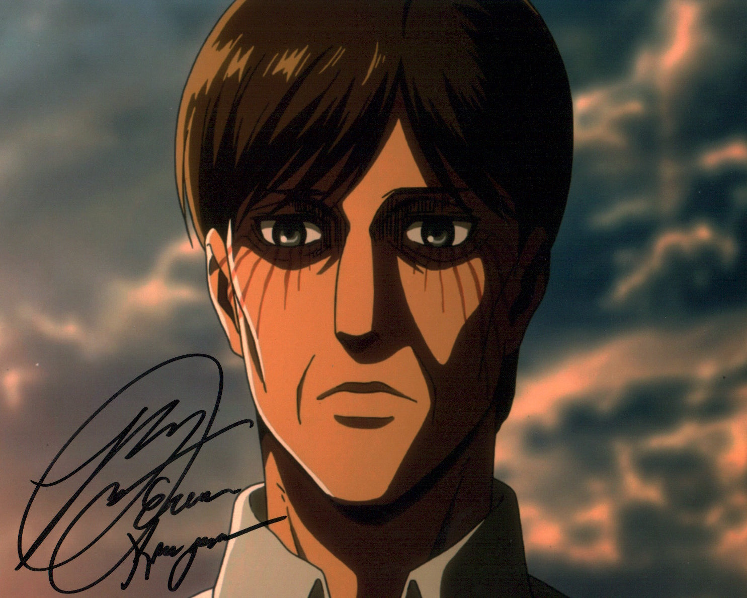 Ray Chase Attack on Titan 8x10 Signed Photo JSA Certified Autograph