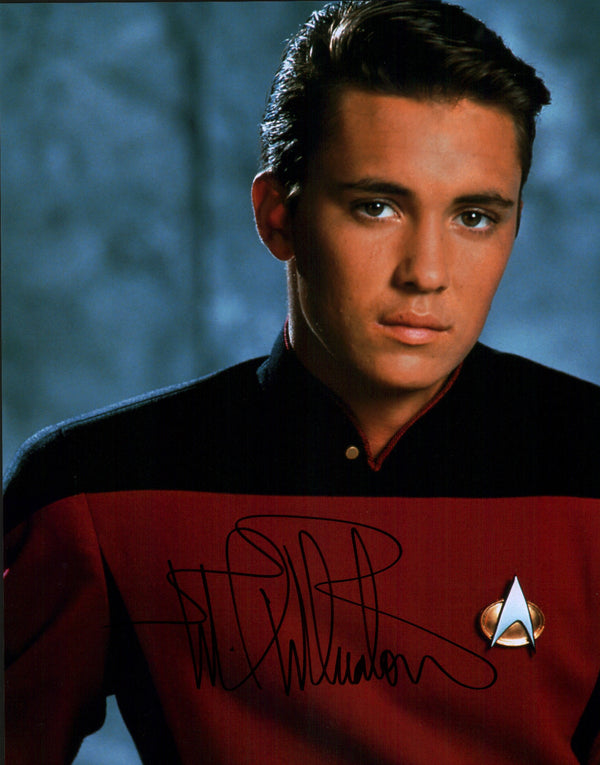 Wil Wheaton Star Trek: The Next Generation 11x14 Photo Poster JSA Certified Autograph