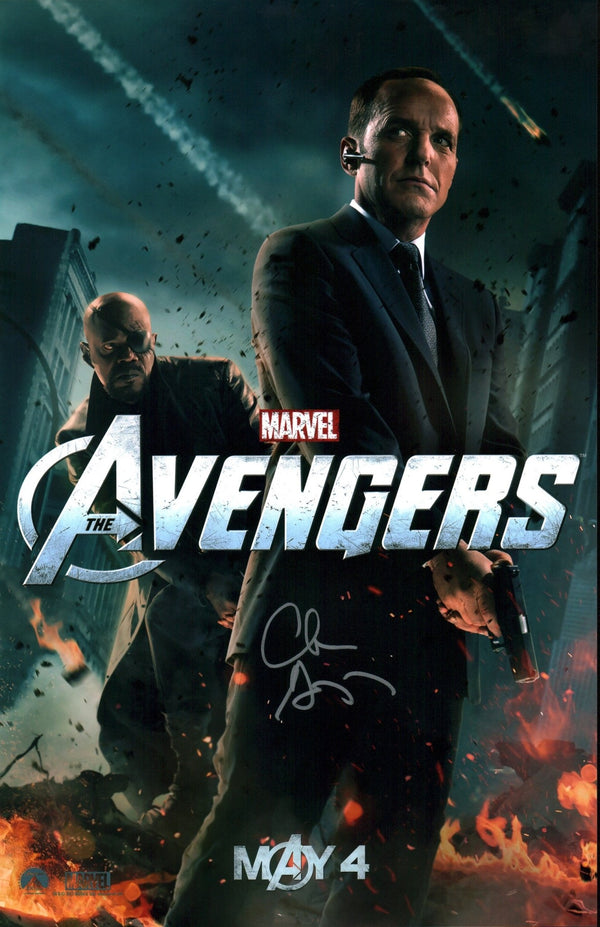 Clark Gregg Agents of S.H.I.E.L.D. 11x17 Signed Photo Poster JSA Certified Autograph