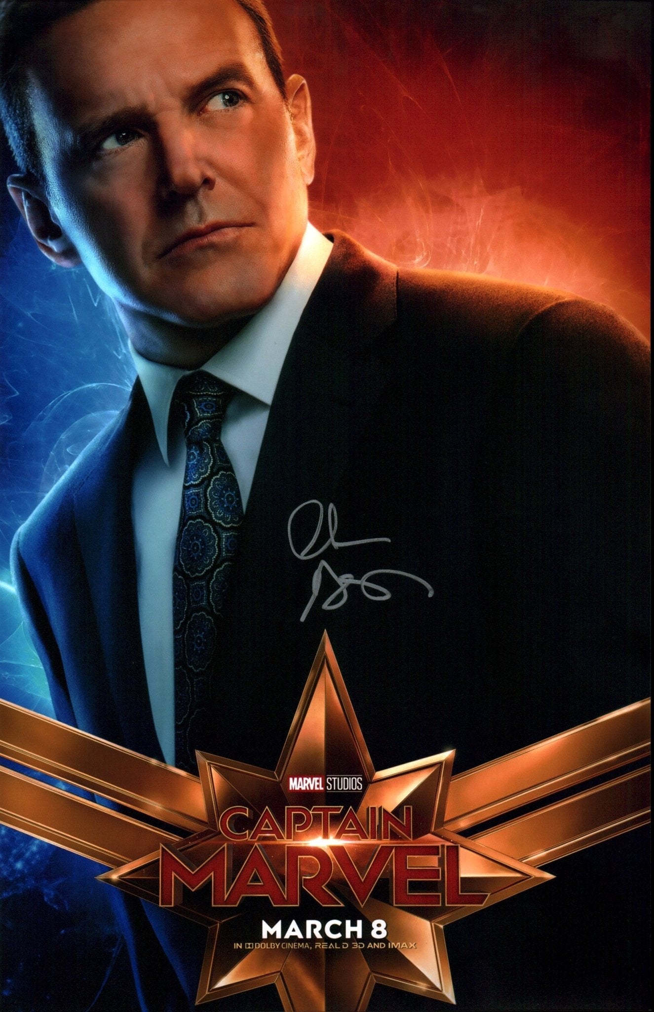Clark Gregg Agents of S.H.I.E.L.D. 11x17 Signed Photo Poster JSA Certified Autograph \