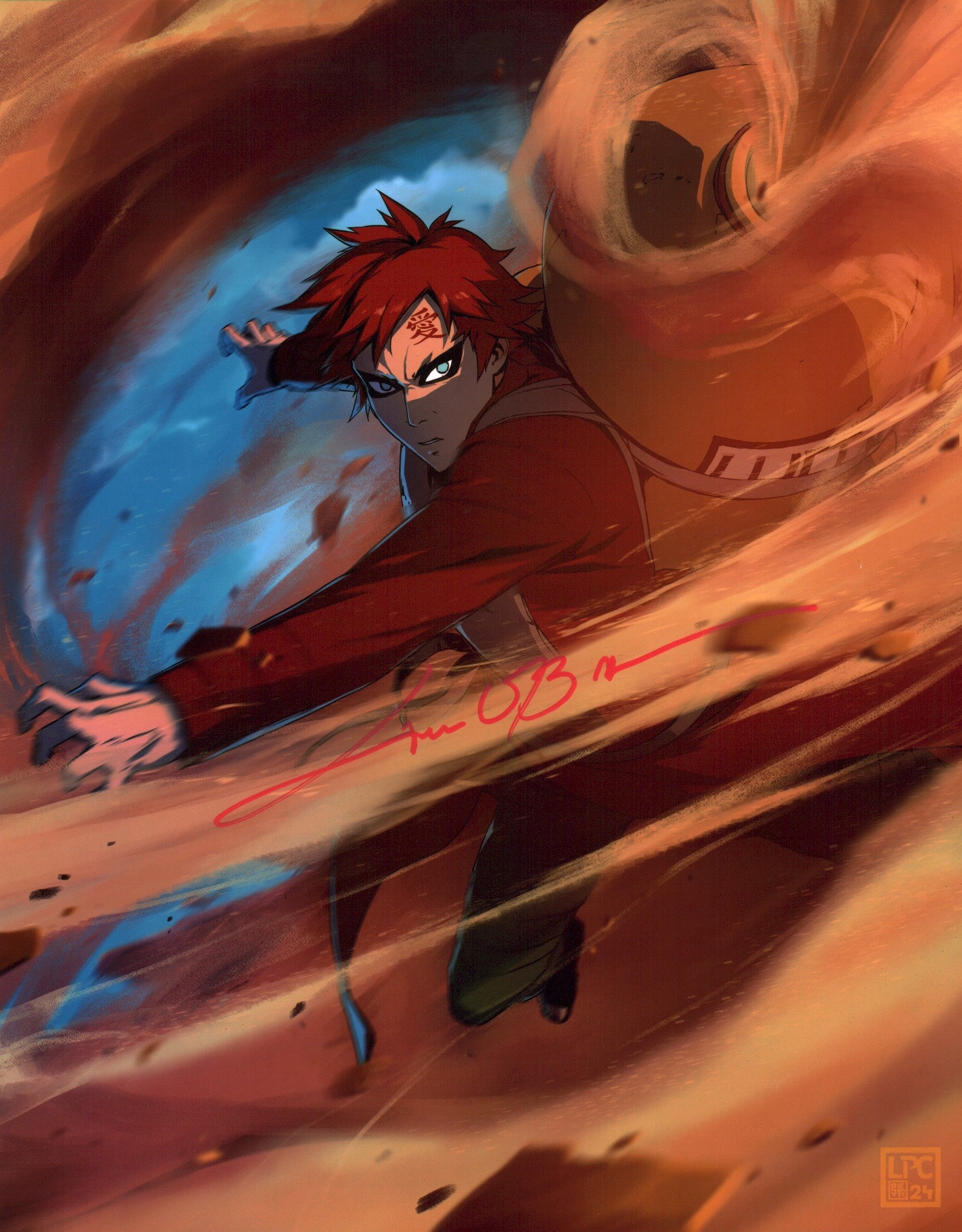 Liam O'Brien Naruto 11x14 Signed Photo