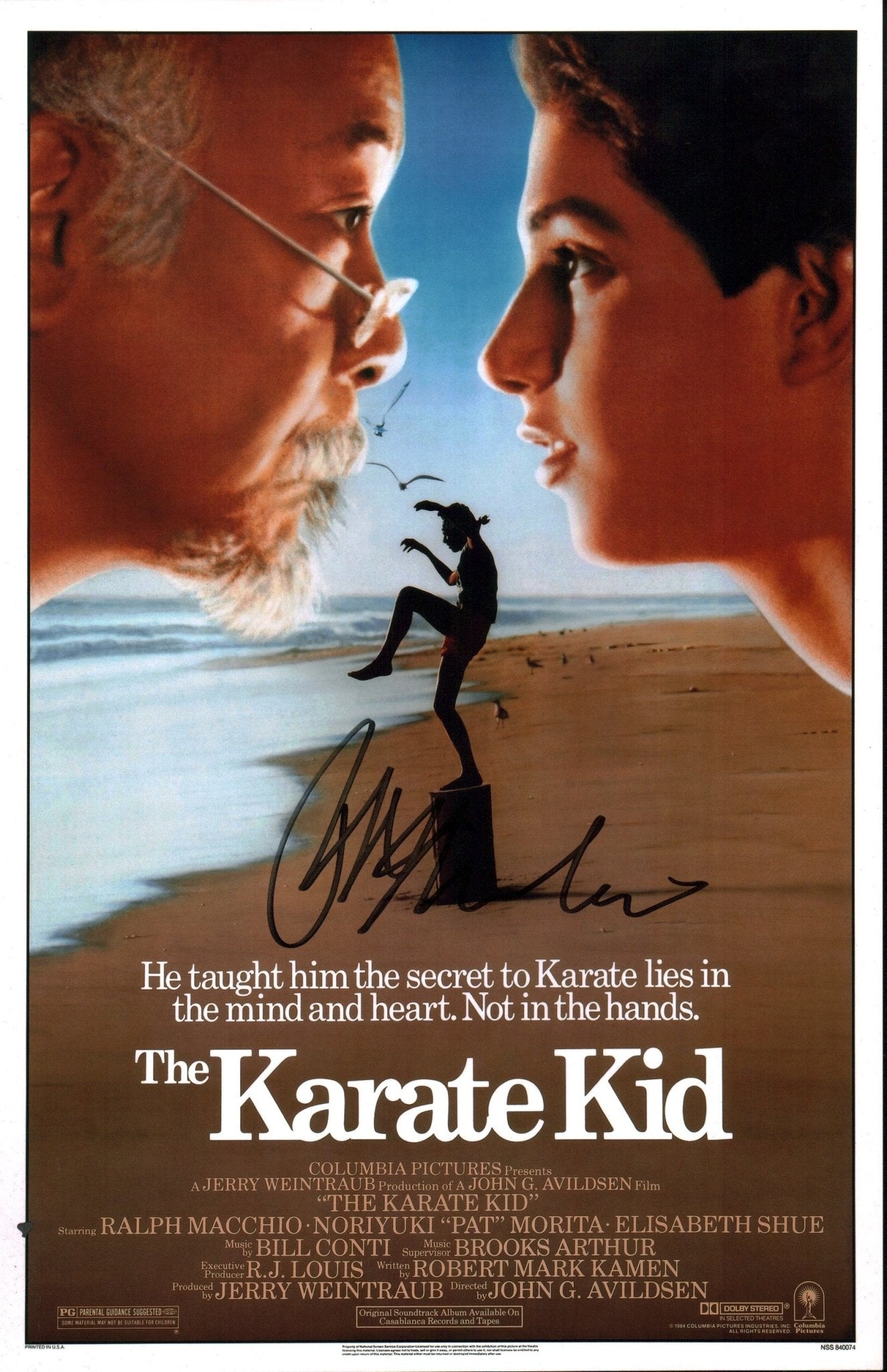 Ralph Macchio The Karate Kid 11x17 Signed Photo