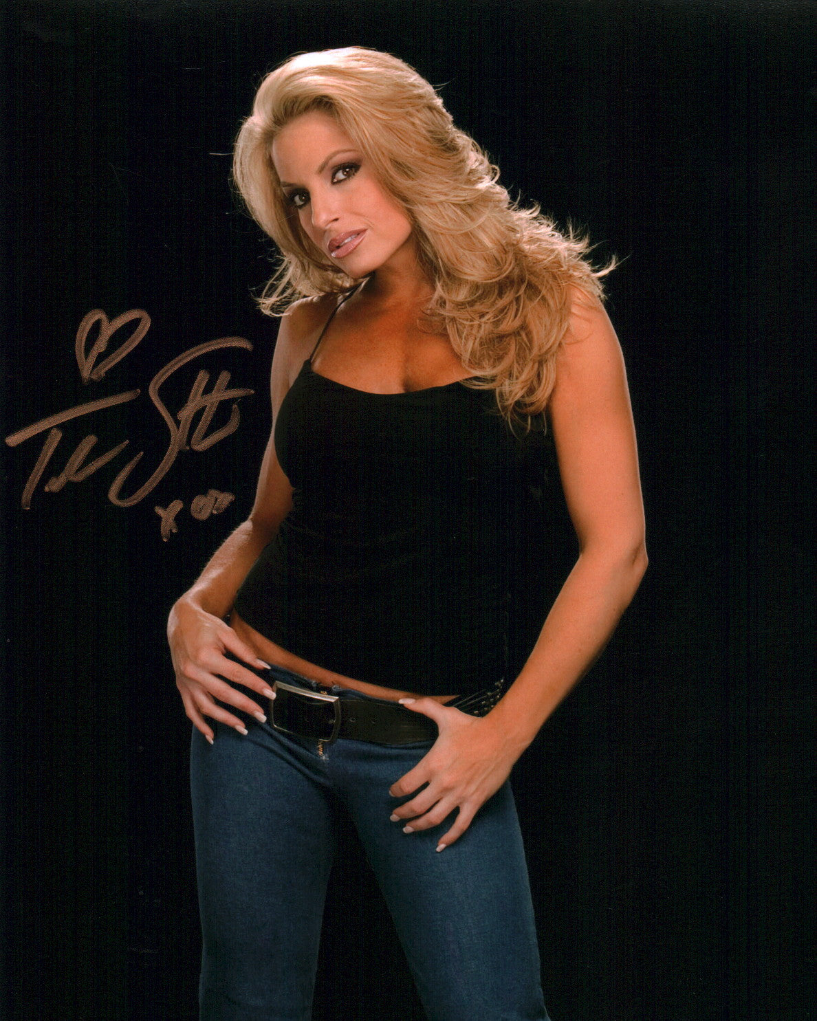 Trish Stratus WWE Wrestling 8x10 Signed Photo JSA Certified Autograph