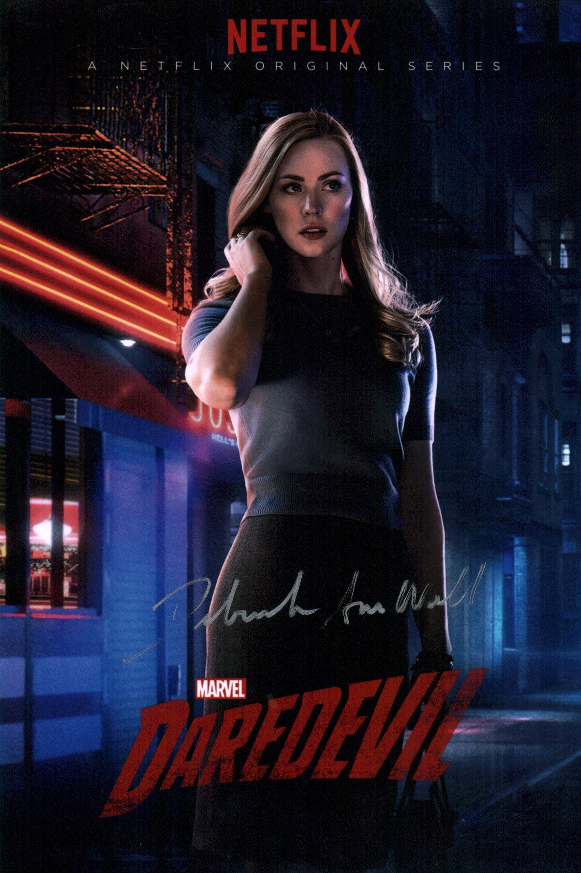 Deborah Ann Woll Daredevil 8x12 Signed Photo JSA Certified Autograph