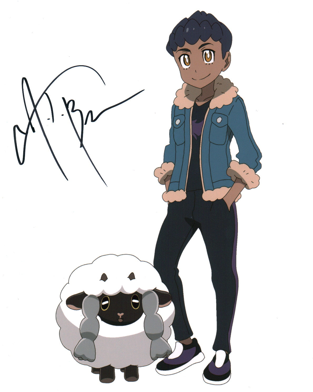 A.J. Beckles Pokémon Ultimate Journeys 8x10 Photo JSA Certified Autograph