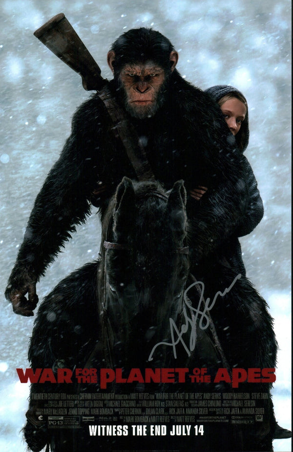 Andy Serkis The Planet Of The Apes 11x17 Signed Photo Poster JSA Certified Autograph