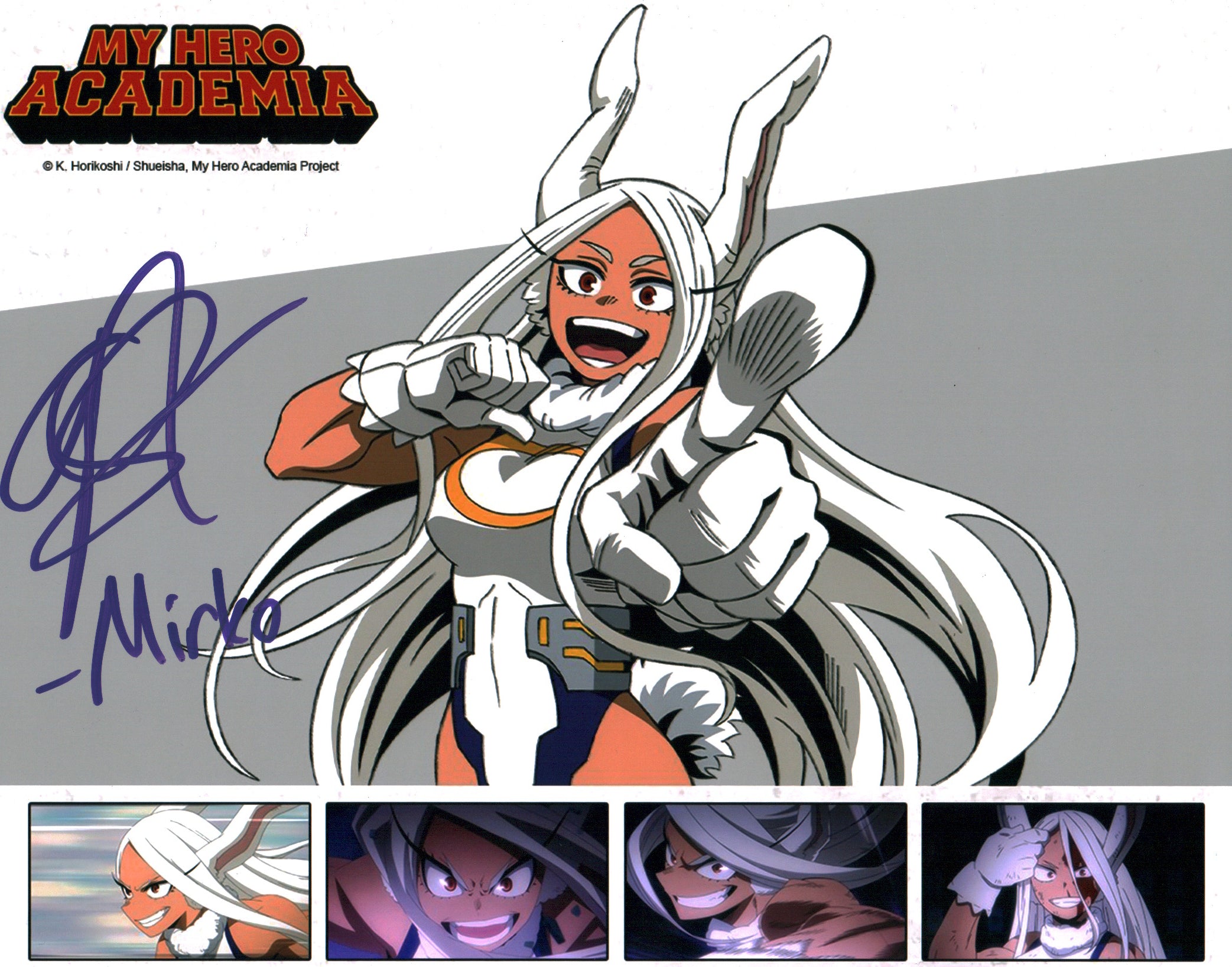 Anairis Quinones My Hero Academia 11x14 Photo Poster Signed JSA Certified Autograph