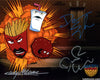 Aqua Teen Hunger Force 8x10 Photo Cast x3 Signed Snyder, Willis, Means JSA Certified Autograph