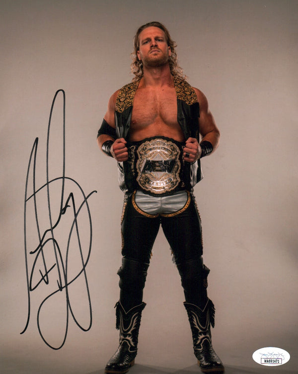 Adam Page Hangman AEW Wrestling 8x10 Signed Photo JSA Certified Autograph