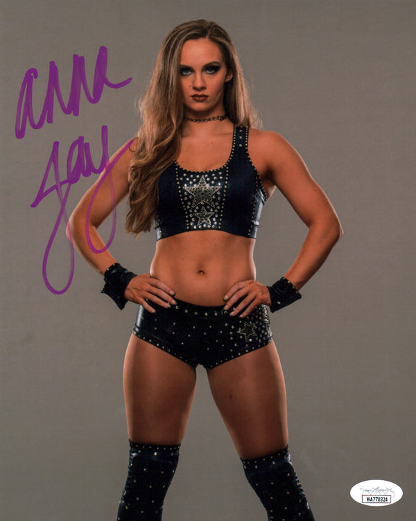 Anna Jay AEW Wrestling 8x10 Signed Photo JSA Certified Autograph