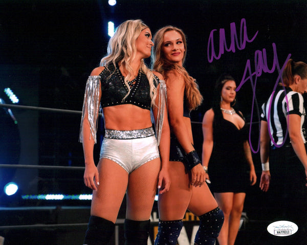 Anna Jay AEW Wrestling 8x10 Signed Photo JSA COA Certified Autograph