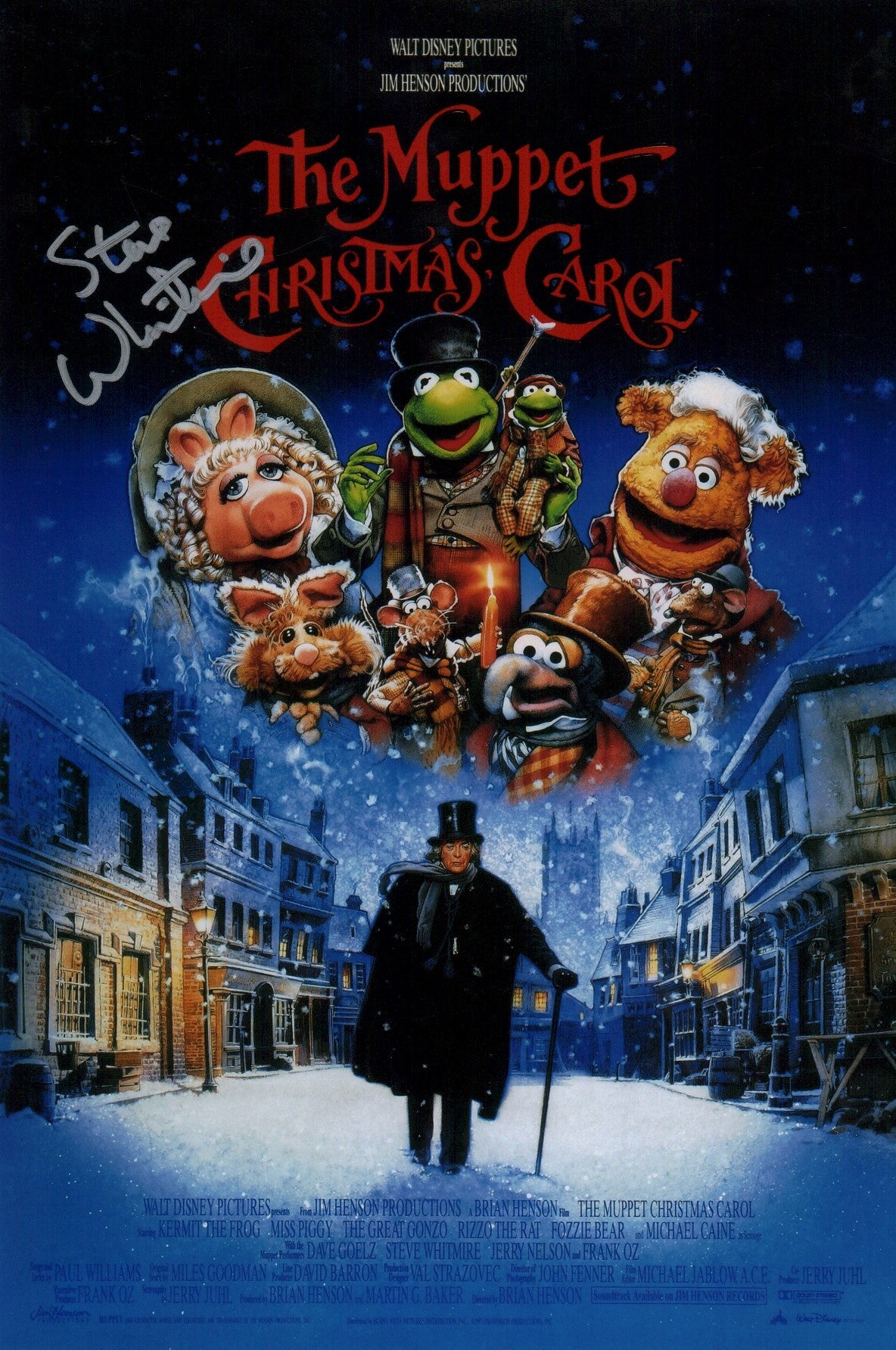 Steve Whitmire The Muppet Christmas Carol  8x12 Signed Photo JSA COA Certified Autograph