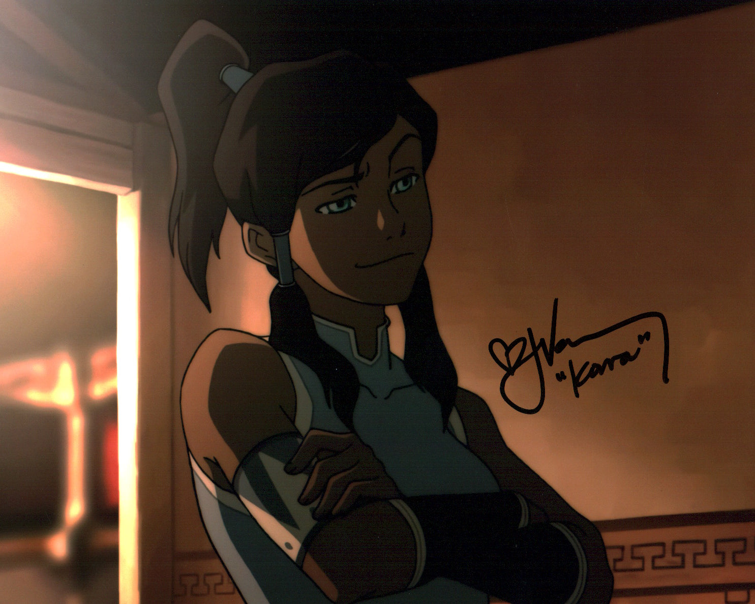 Janet Varney Legend of Korra 8x10 Signed Photo JSA Certified Autograph