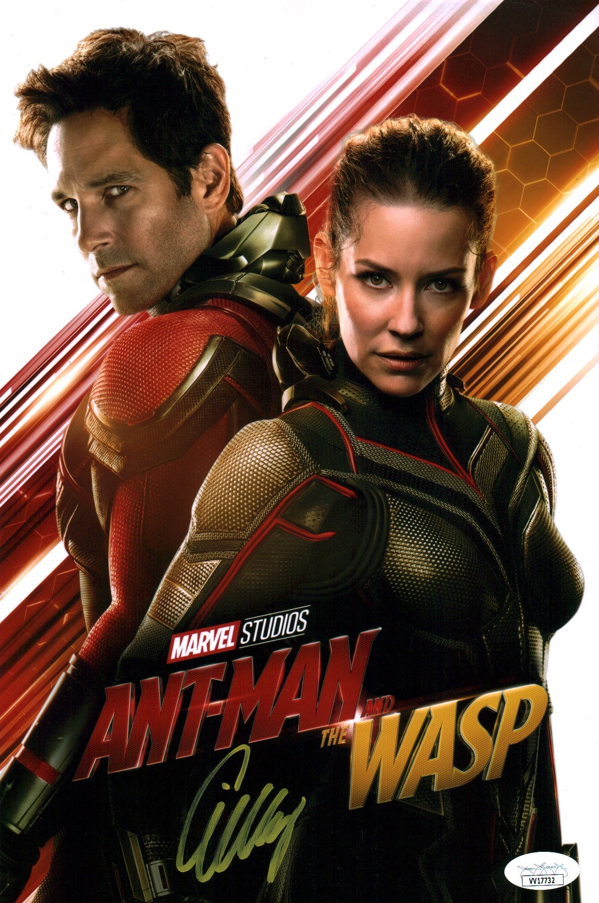Evangeline Lilly Ant-Man and the Wasp 8x12 Signed Photo JSA Certified Autograph