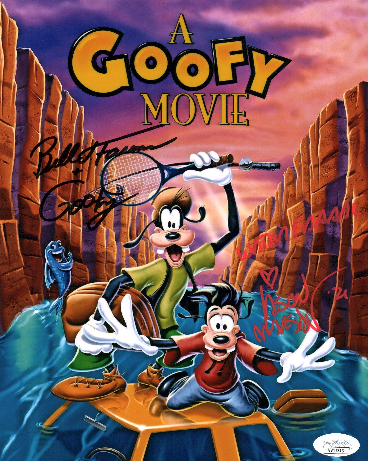 Disney Goofy Movie 8x10 Signed Photo Farmer Marsden JSA COA Certified Autograph