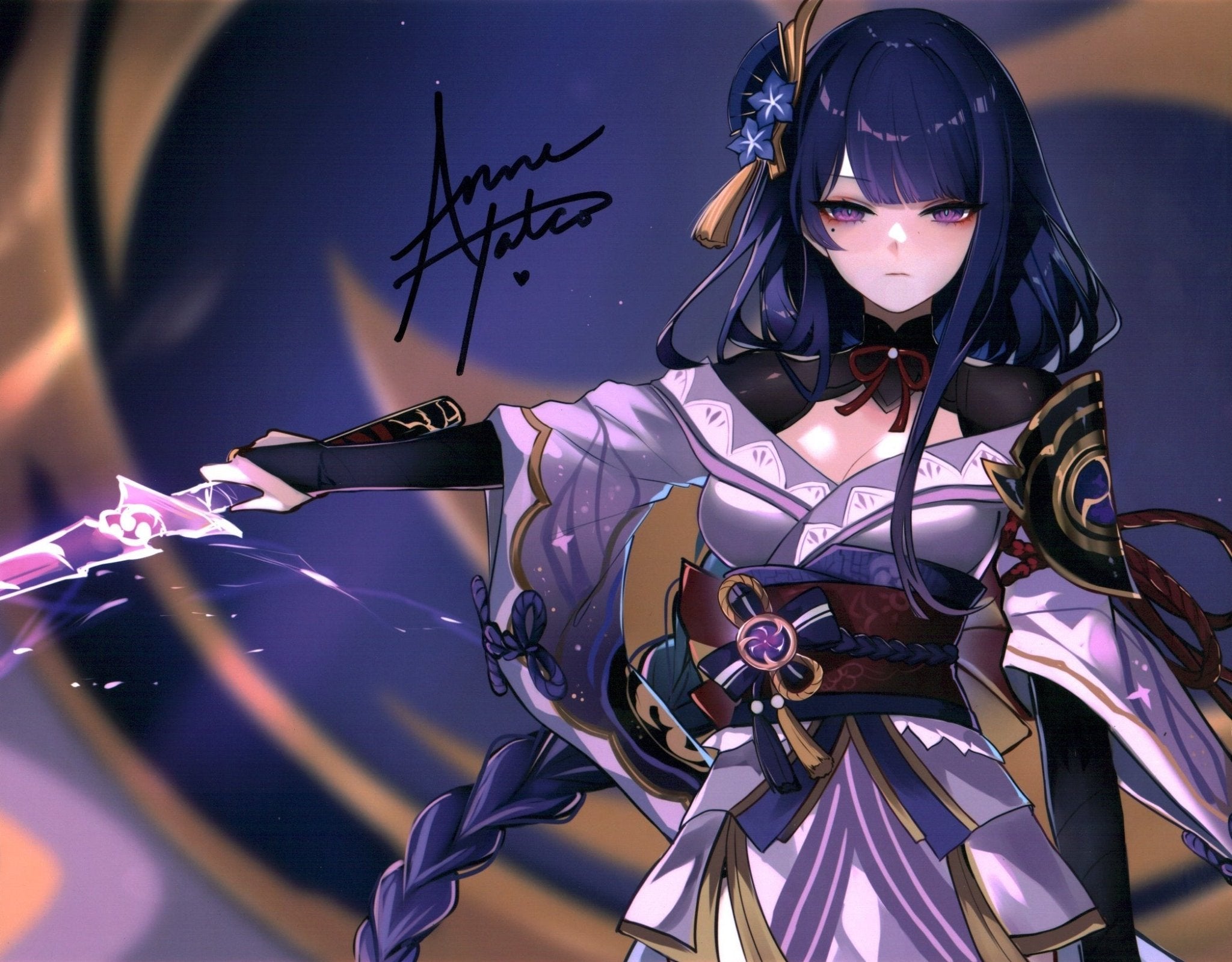 Anne Yatco Genshin Impact 11x14 Photo Poster JSA Certified Autograph
