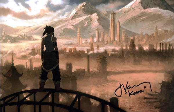 Janet Varney Legend of Korra 11x17 Signed Photo Poster JSA Certified Autograph