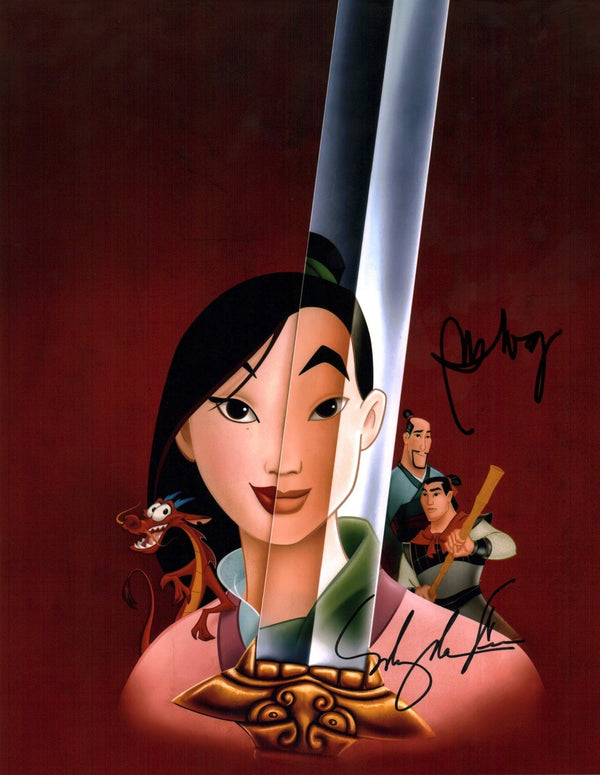 Disney Mulan 11x14 Signed Ming-Na Wen, BD Wong Photo Poster JSA Certified Autograph