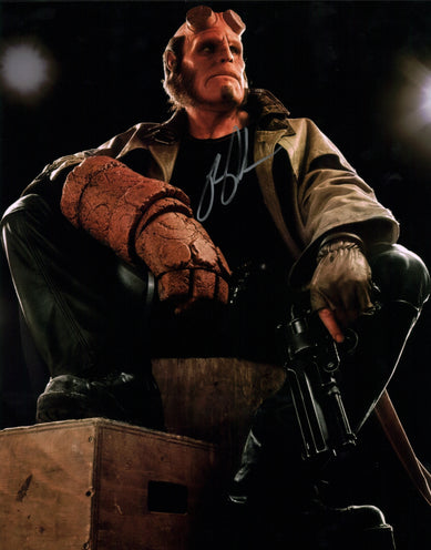 Ron Perlman Hellboy 11x14 Photo Poster JSA Certified Autograph