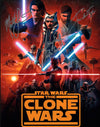 Star Wars The Clones Wars 11x14 Poster Cast x3 Signed Lanter Eckstein Taylor JSA Certified Autograph