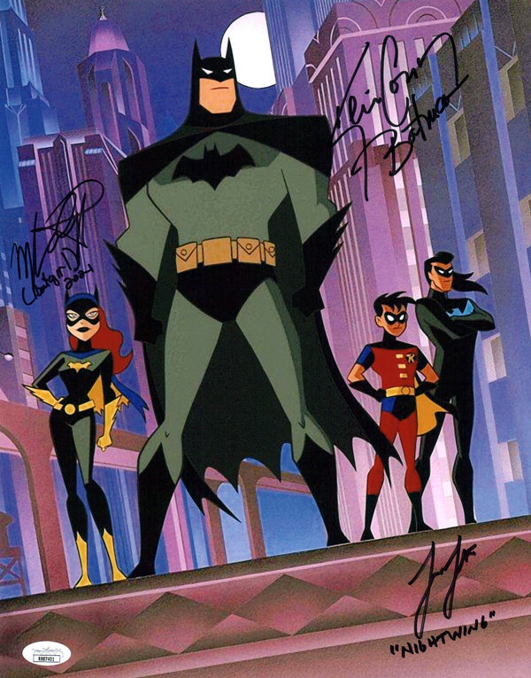 Batman 11x14 Cast x3 Photo Poster Conroy Gilbert Lester Signed Autograph JSA Certified