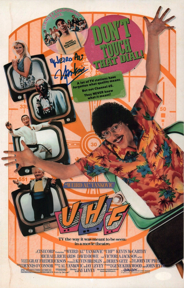 Weird Al Yankovic UHF 11x17 Photo Poster JSA Certified Autograph