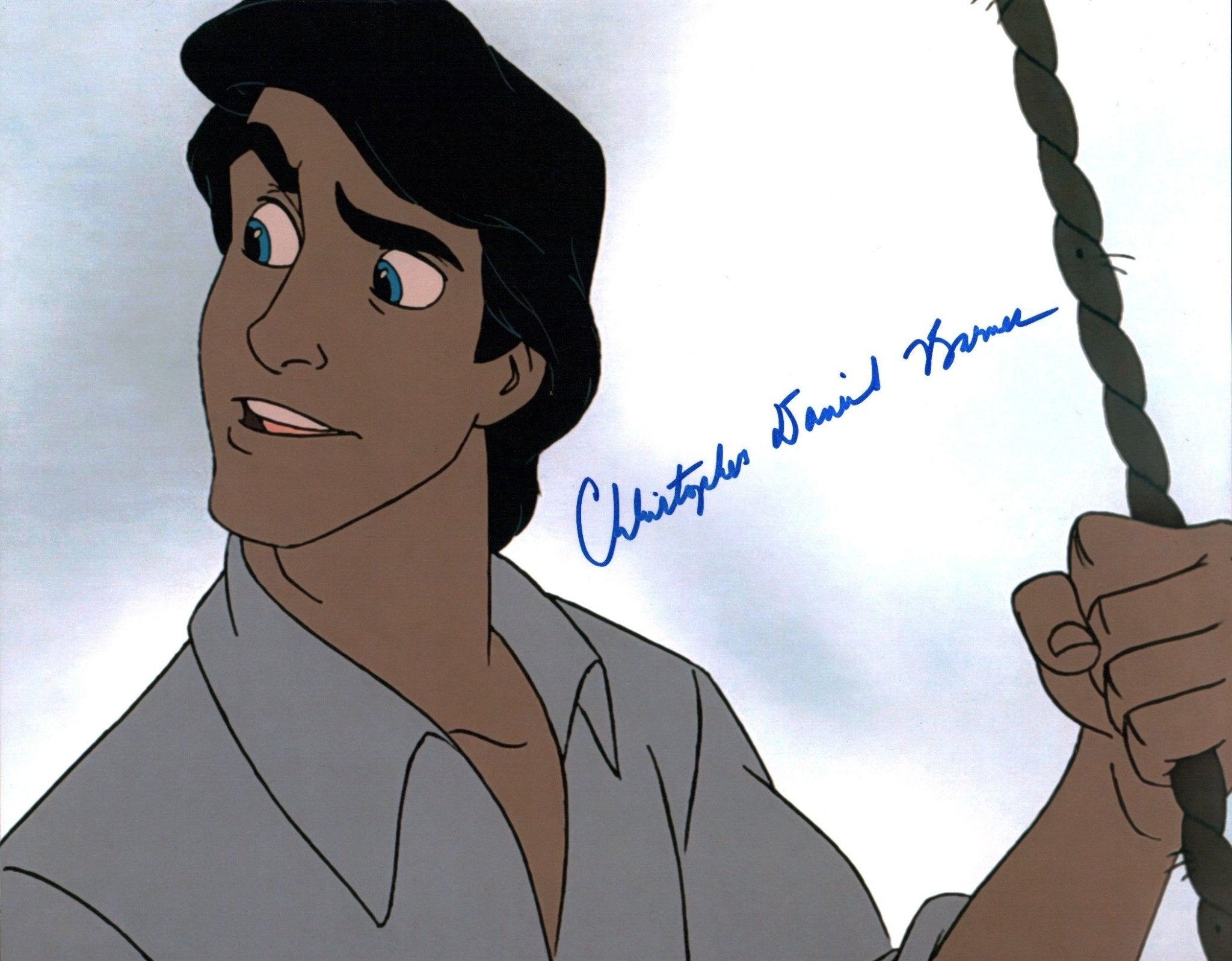 Christopher Daniel Barnes Disney's The Little Mermaid 11x14 Photo Poster Signed Autograph JSA Certified Autograph
