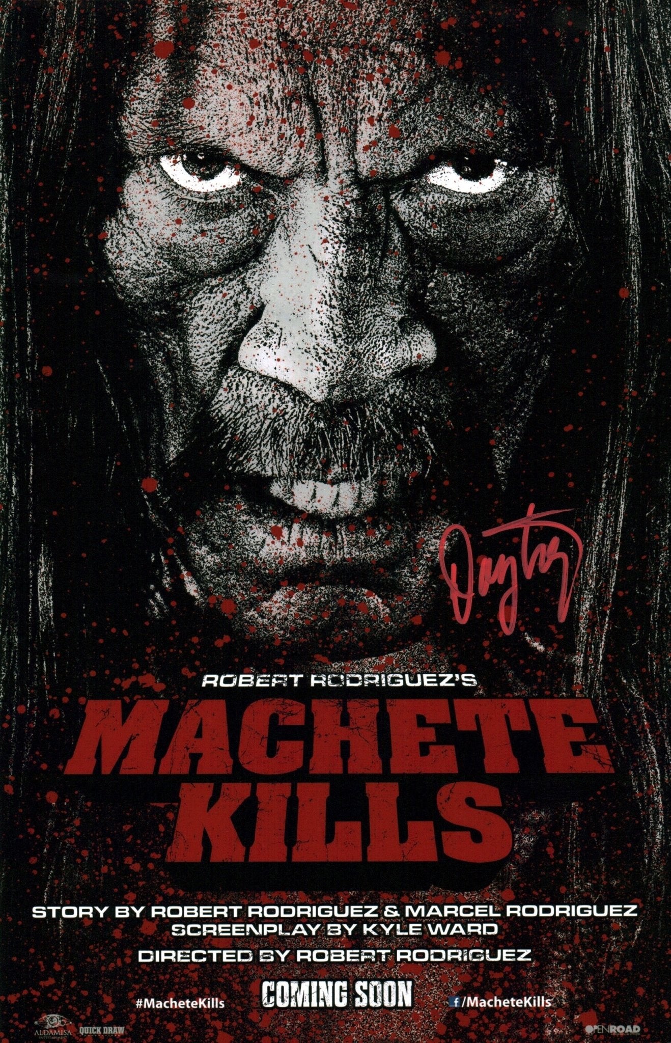 Danny Trejo Machete 11x17 Signed Mini Poster JSA Certified Autograph