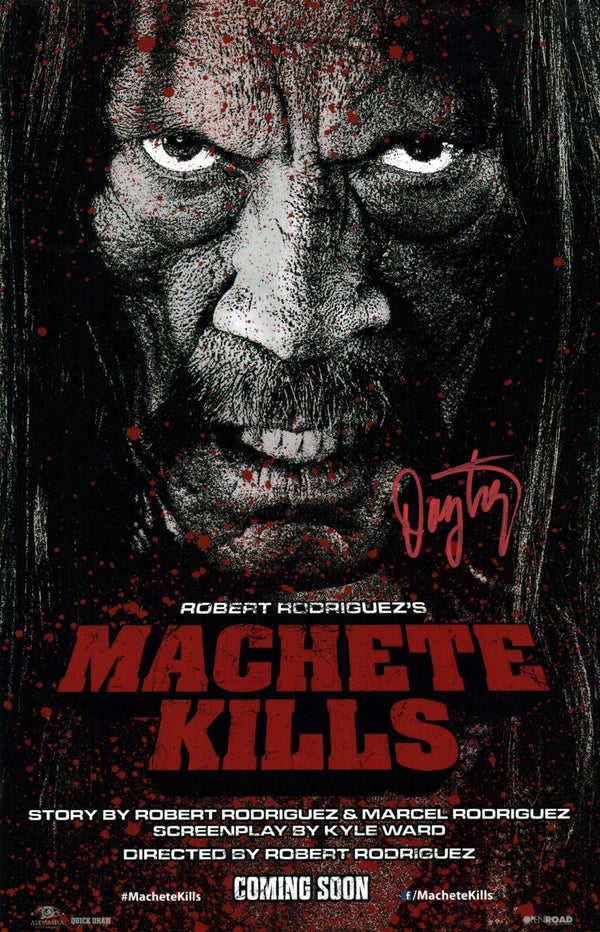 Danny Trejo Machete 11x17 Signed Mini Poster JSA Certified Autograph