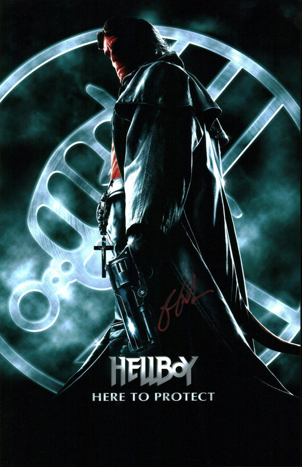 Ron Perlman Hellboy 11x17 Photo Poster JSA Certified Autograph