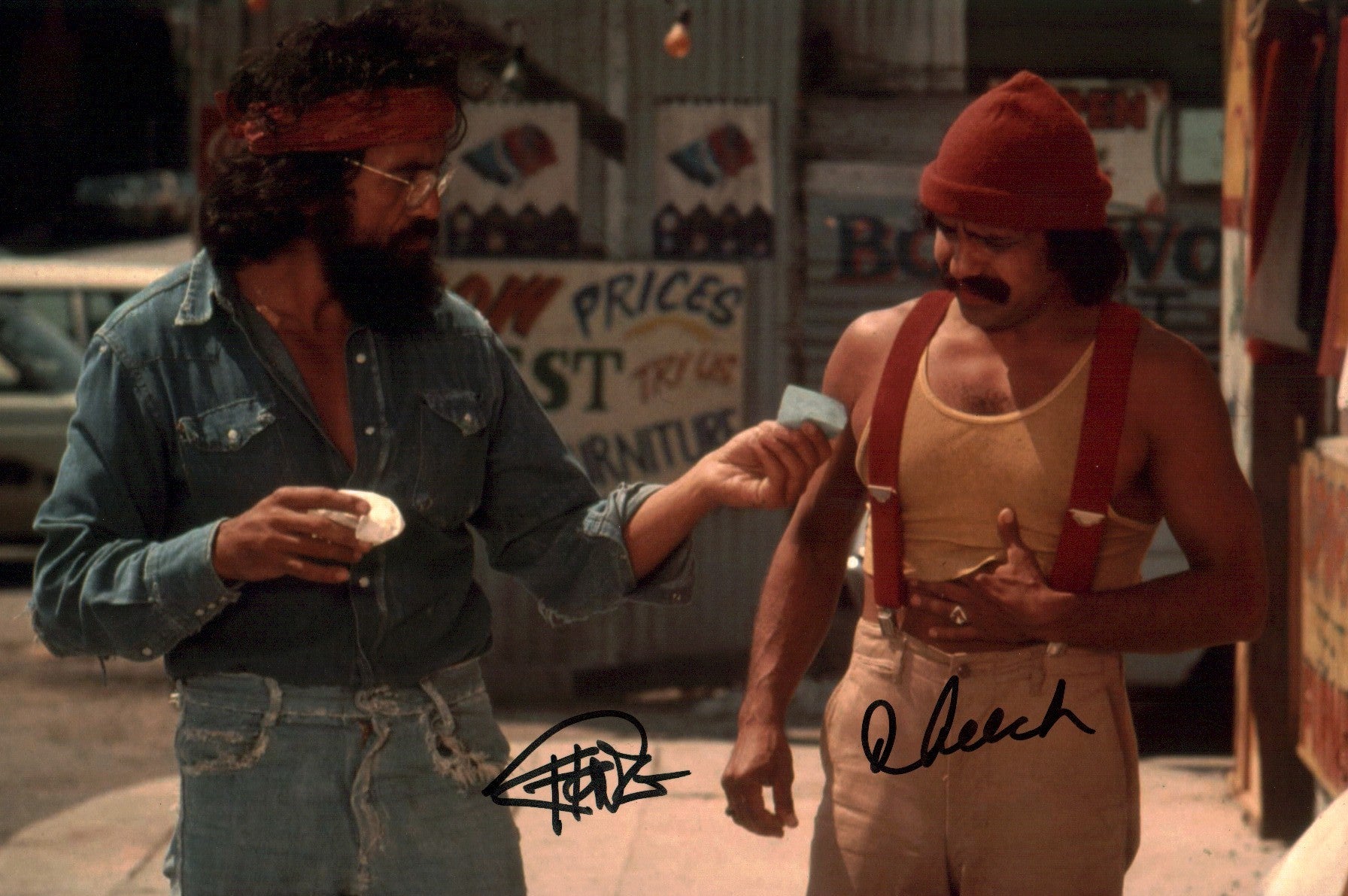 Cheech & Chong Up in Smoke Signed 8x12 Photo JSA Certified Autograph