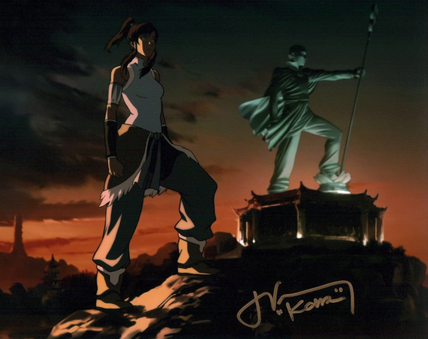 Janet Varney Legend of Korra 8x10 Signed Photo JSA Certified Autograph