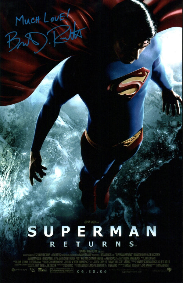 Brandon Routh Superman 11x17 Signed Photo Poster JSA Certified Autograph
